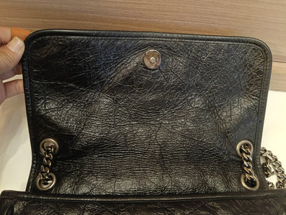 YsL Niki Medium Calfskin Black RHW 2018