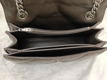 Balenciaga Small Crush Chain Padded Crinkled Dark Bronze SHW 2023