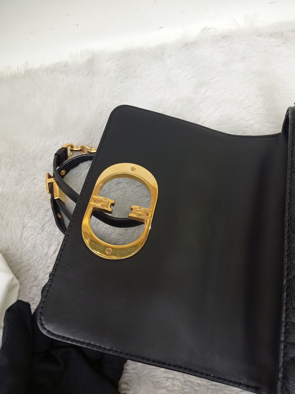 Dior Caro Small Supple Cannage Black GHW 2022