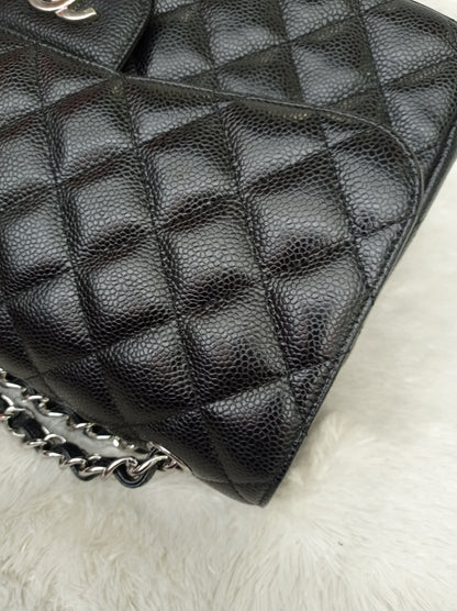 Chanel Jumbo Caviar Black SHW DF #26