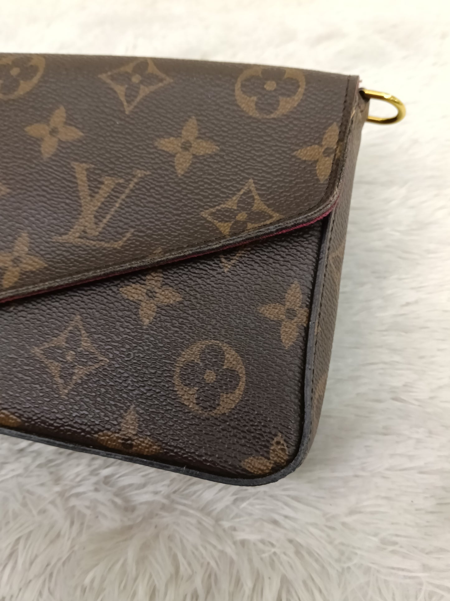 LV Pochette Felicie GM Monogram Fuchsia 2020