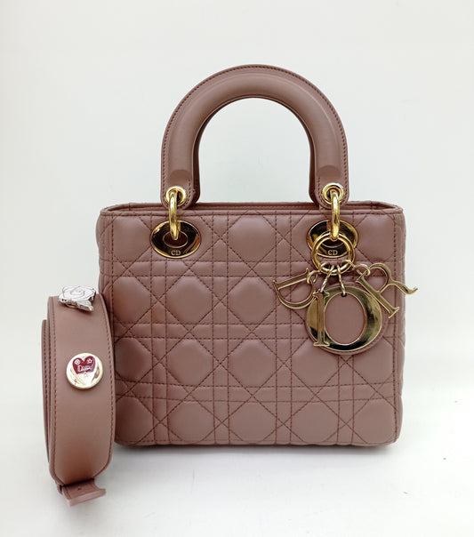 Lady Dior Small Lamb Fard GHW 2018