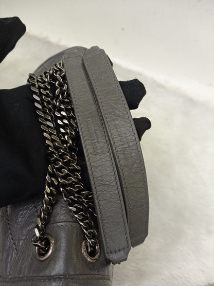 YsL Niki Baby Calfskin Grey RHW 2018