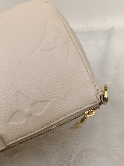 LV Multi Pochette Accecories NV Monogram Empreinte Creme Beige (CHIP)