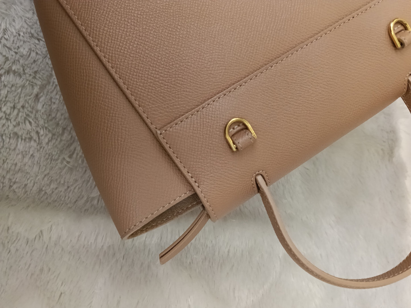 Celine Nano Belt Grained Desert Rose GHW 2020