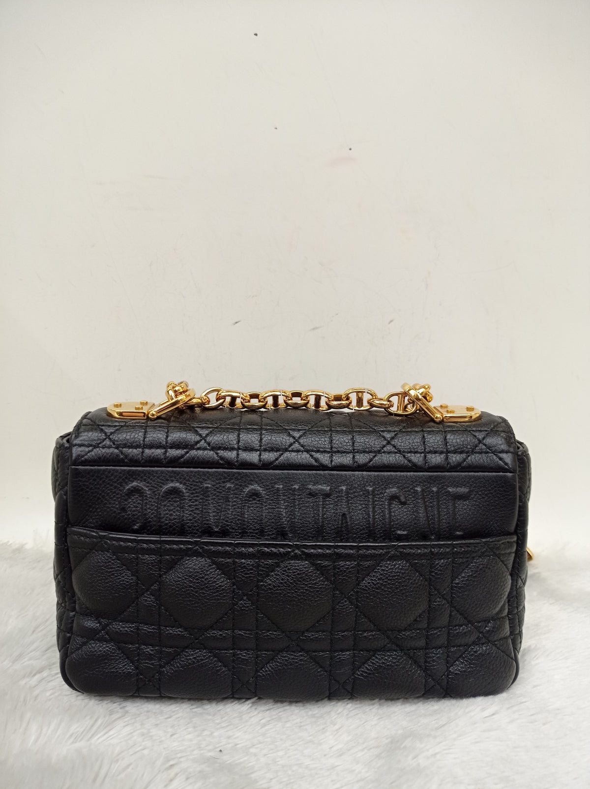 Dior Caro Small Supple Cannage Black GHW 2022