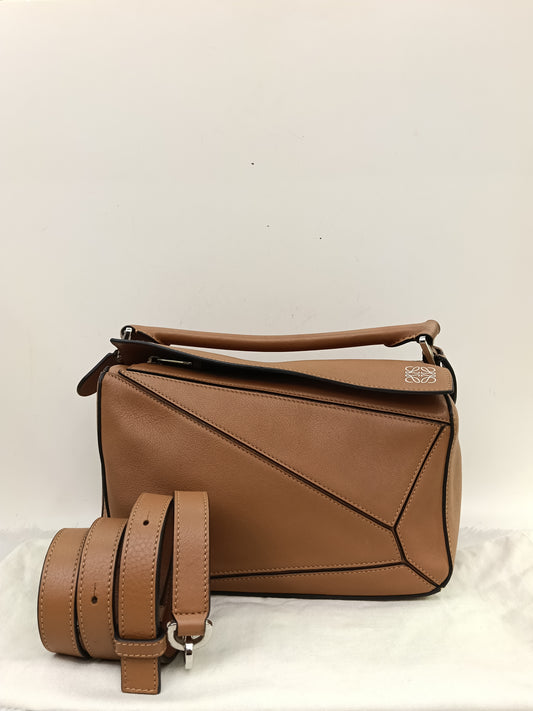 Loewe Puzzle Small Tan SHW 2018