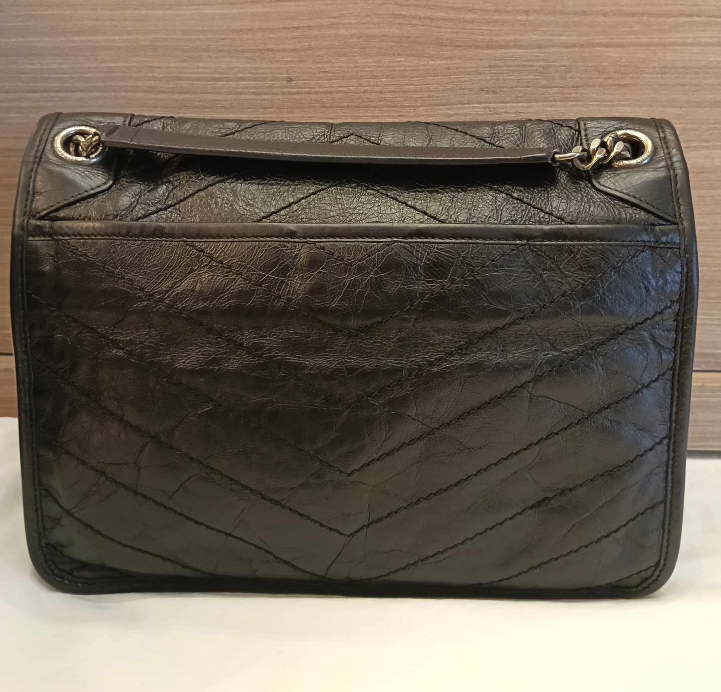YsL Niki Medium Calfskin Black RHW 2018