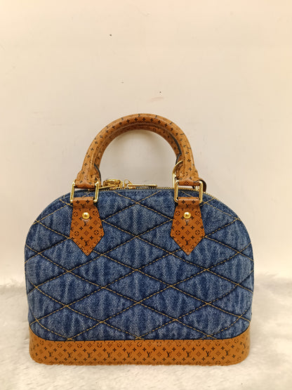LV Alma BB Denim L Malletage Blue 2019