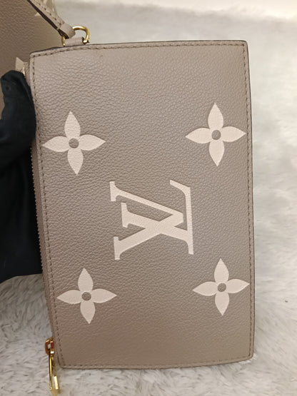 LV Neo Noe MM Monogram Empreinte Tourterelle Creme (CHIP)