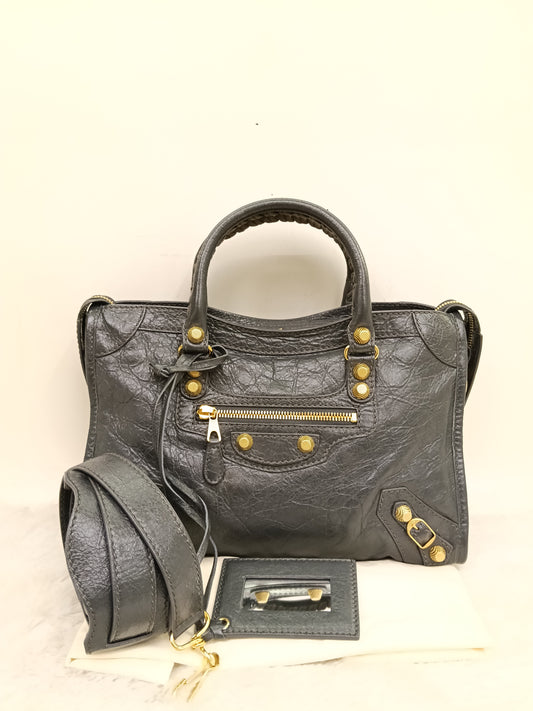 Balenciaga Small City Giant Grey GHW 2016