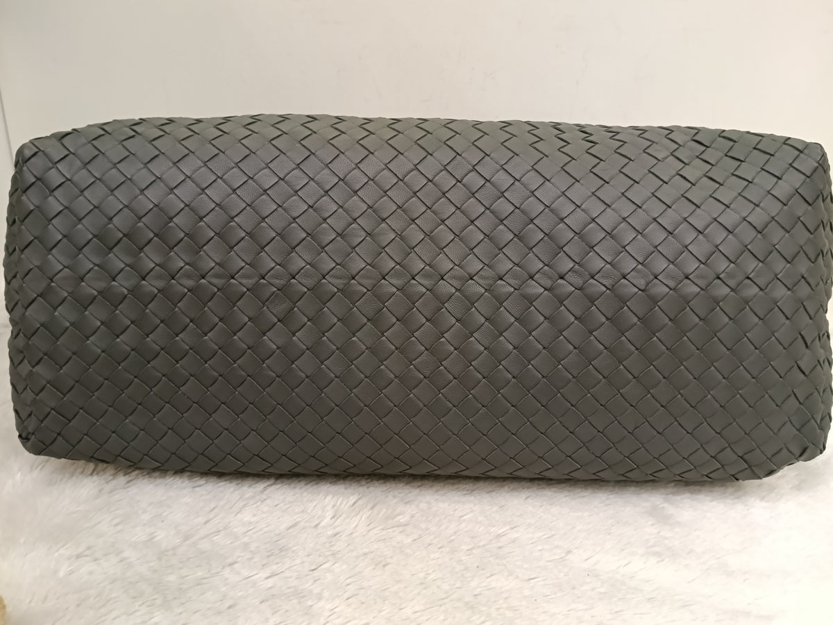 Bottega Veneta Nappa Intrecciato Chain Tote Large Grey RHW