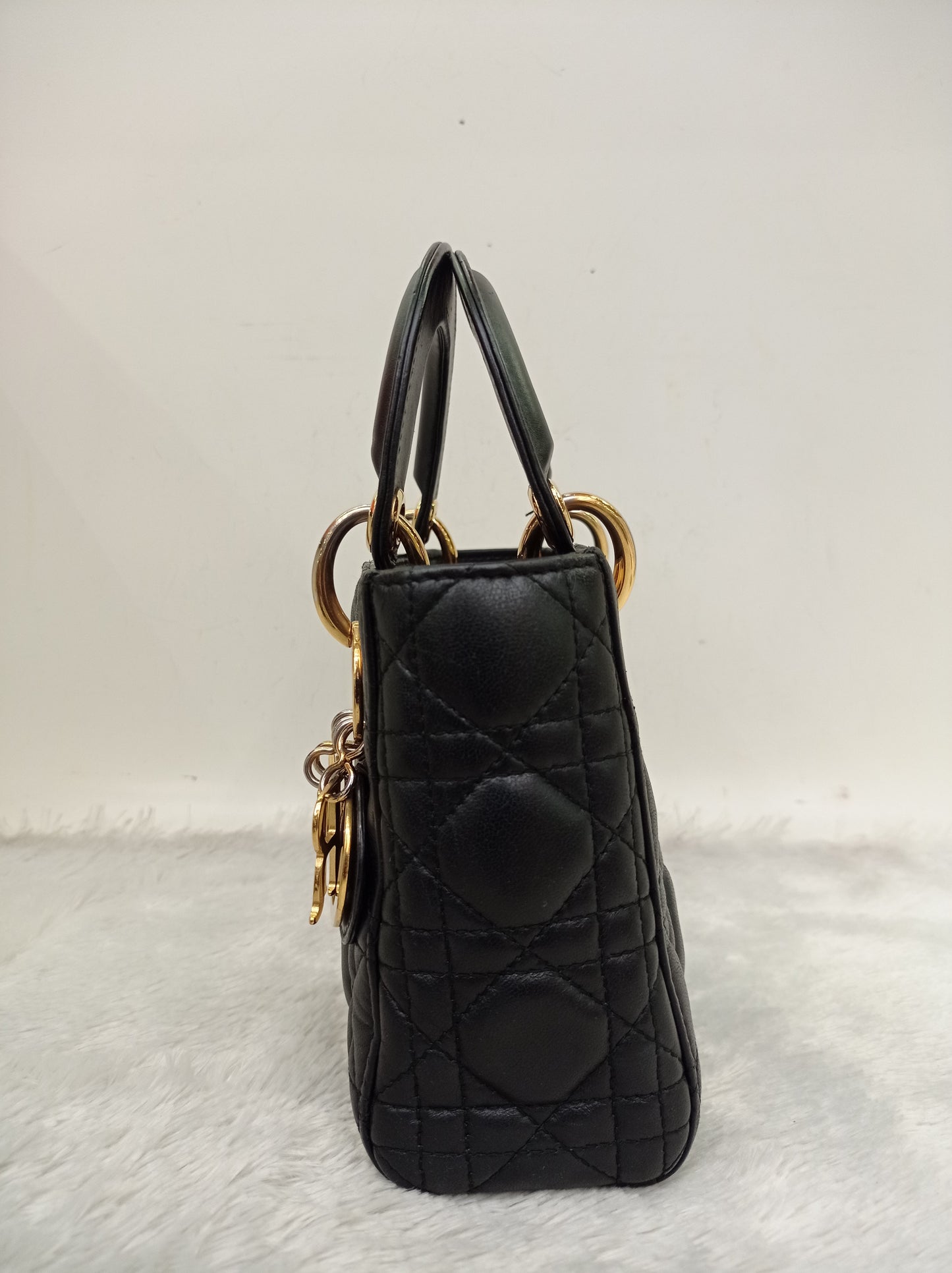 Lady Dior Mini Lamb Black GHW 2017