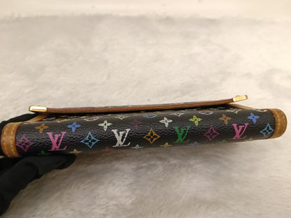 LV Porte Tresor International Wallet Monogram Multicolour Black 2005