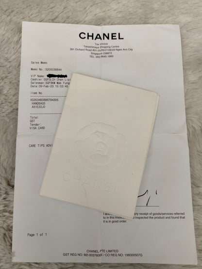 Chanel Chain Shopping Tote Calfskin Black GHW 2023 (CHIP)