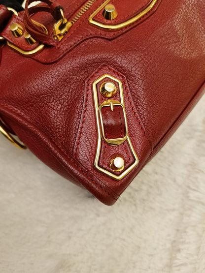 Balenciaga Mini City Edge Red GHW 2021
