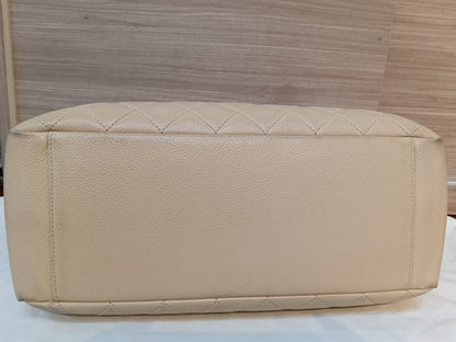 Chanel GST Caviar Beige GHW #16