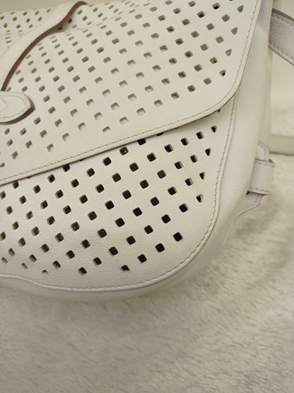 LV Saumur Perforated Limited Edition White Flore