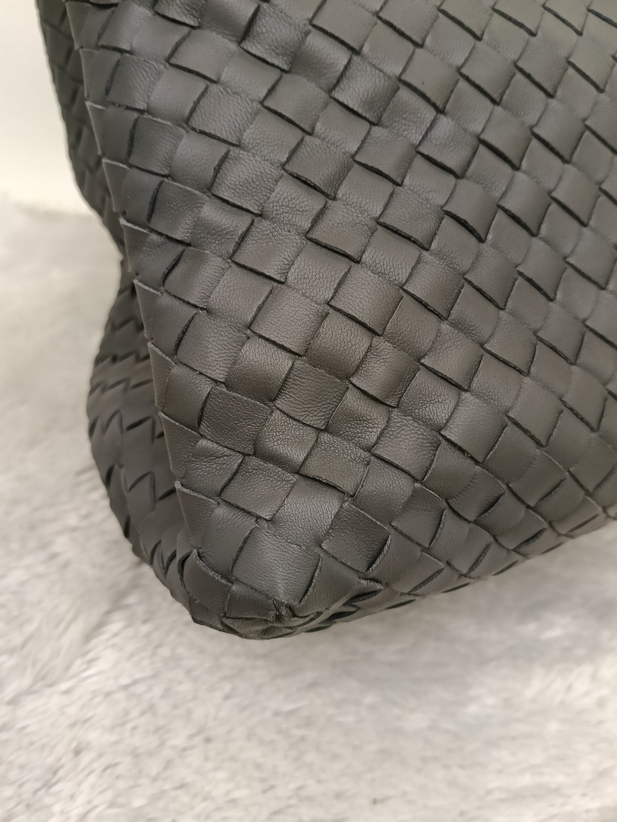 Bottega Veneta Nappa Intrecciato Chain Tote Large Grey RHW
