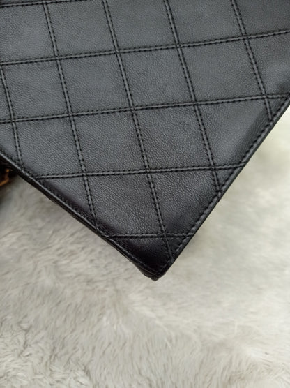 Chanel Vanity Case Box Large Lamb Black Vintage GHW #3