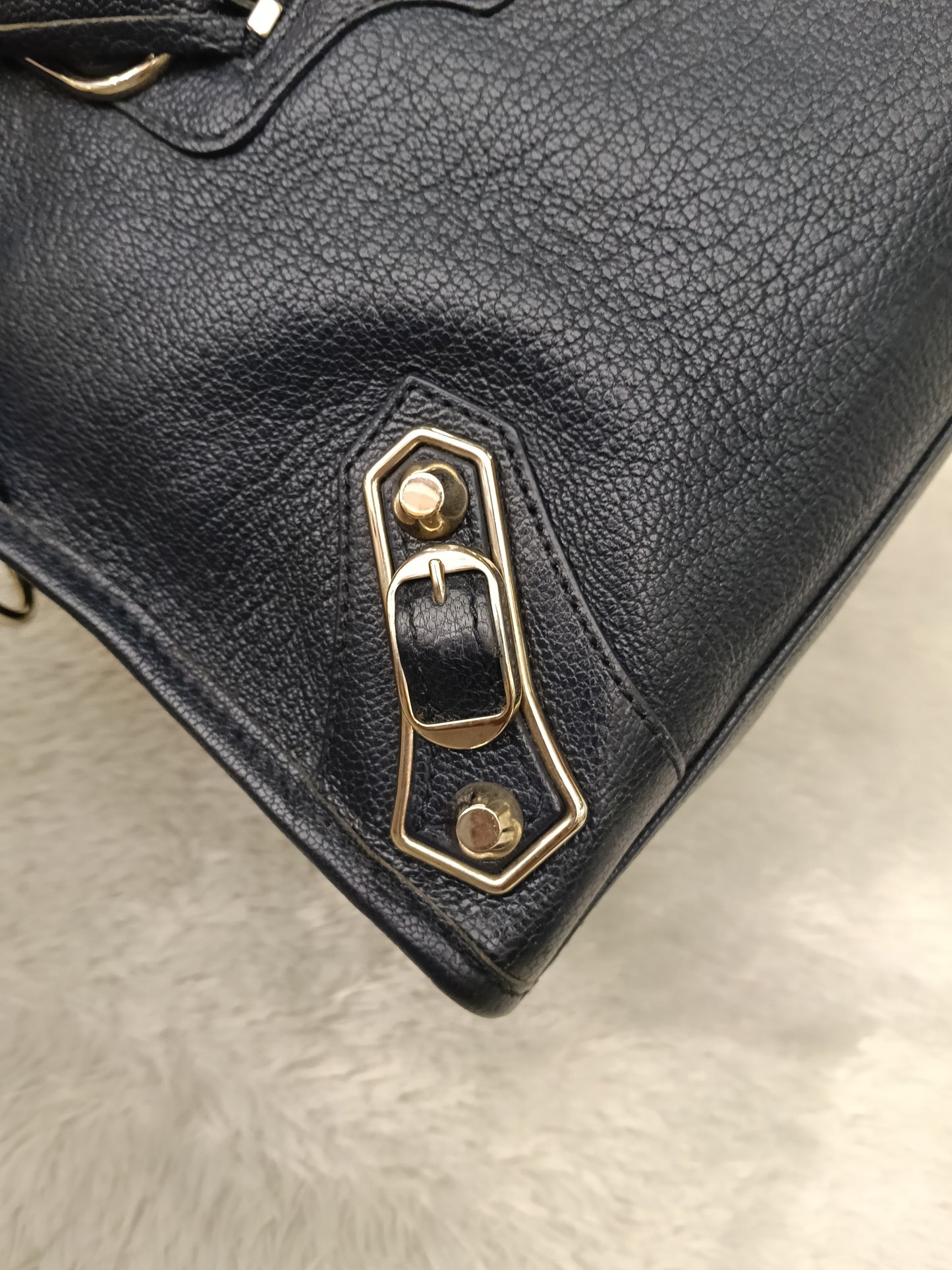 Balenciaga Small City Edge Navy SHW 2017