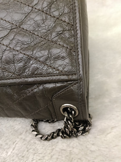 YsL Niki Medium Calfskin Grey RHW 2020