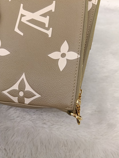 LV Multi Pochette Accessories Monogram Empreinte Light Khaki Cream (CHIP)