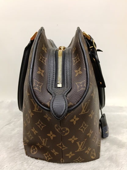 LV Blocks Zipped Tote Monogram Marine Noir 2011