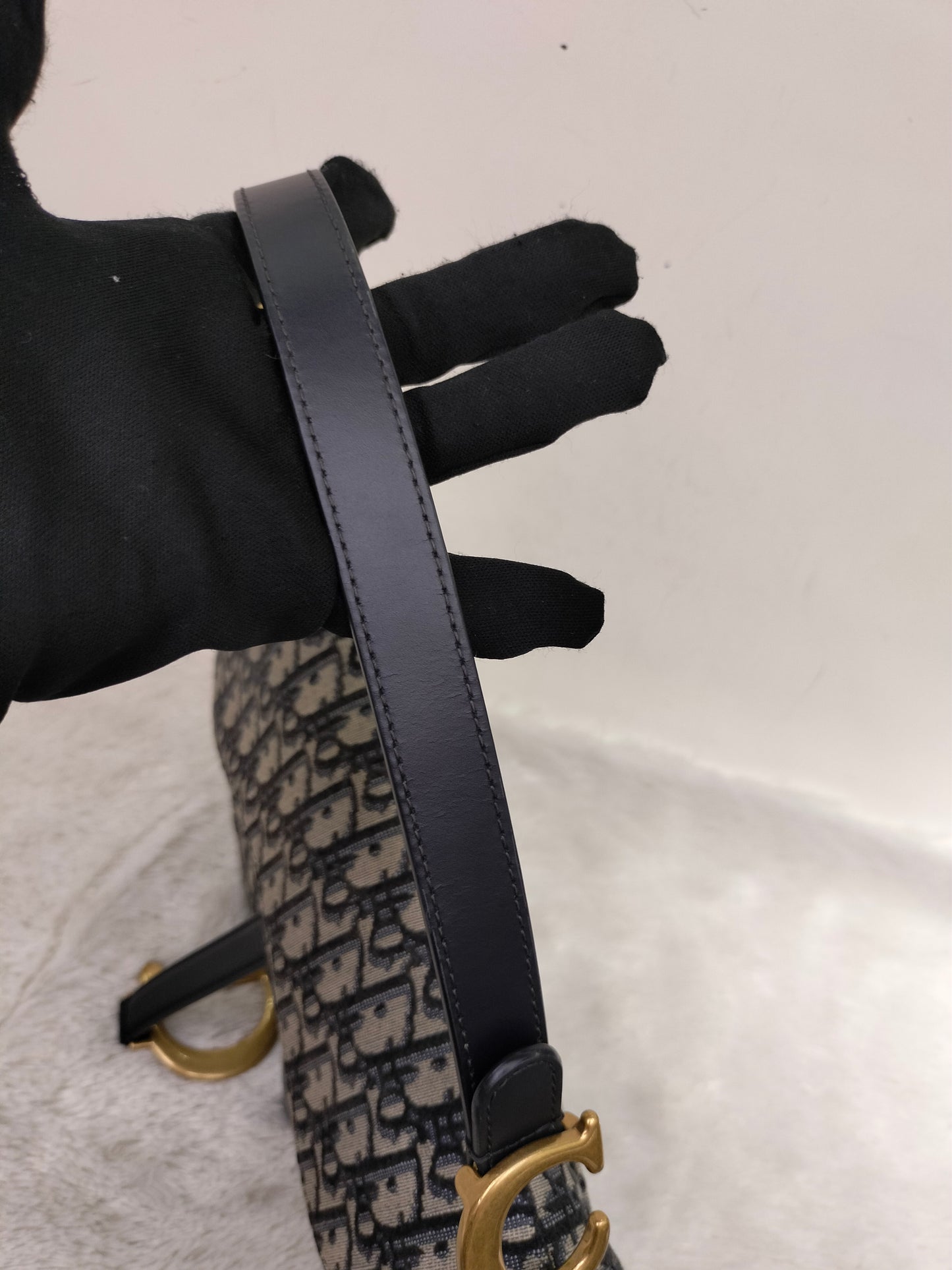 Dior Saddle Medium Oblique Navy GHW 2023