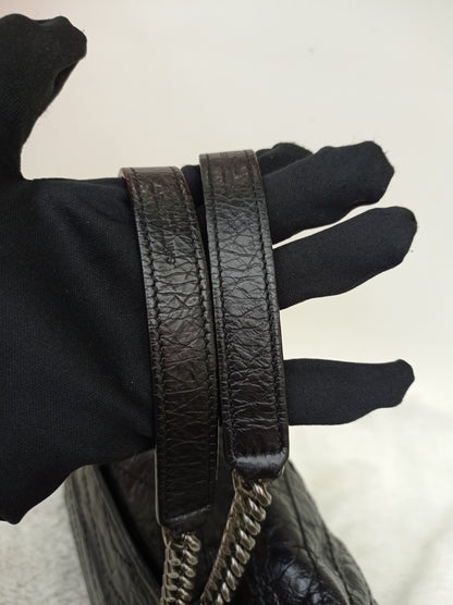 YsL Niki Medium Calfskin Black RHW 2018