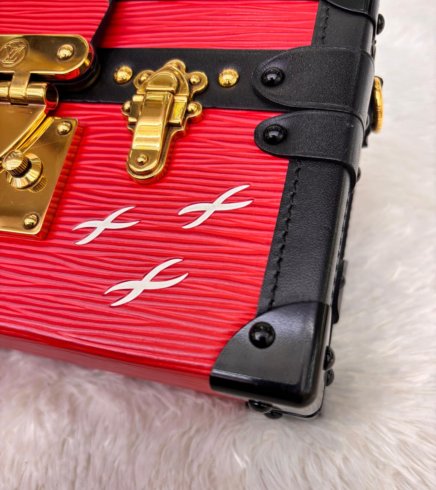 LV Petite Malle Epi Coquelicot Black 2015