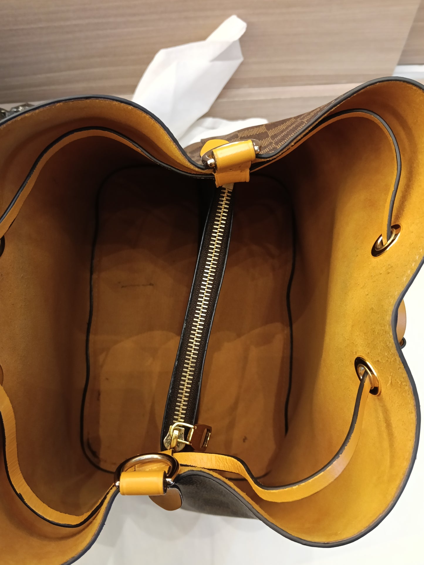 LV Neo Noe MM Damier Safran 2019