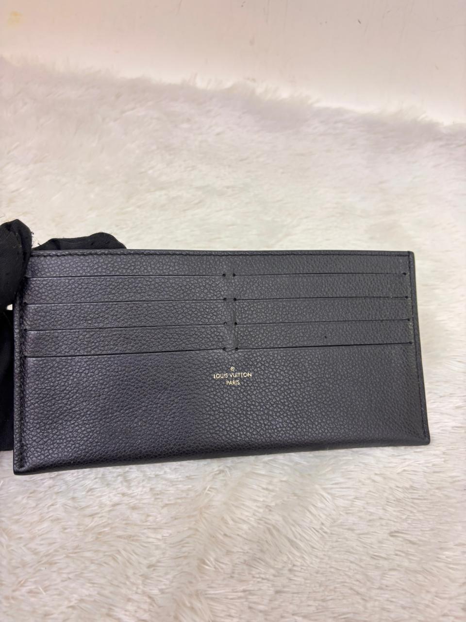 LV Pochette Felicie Monogram Empreinte Noir Beige (CHIP)