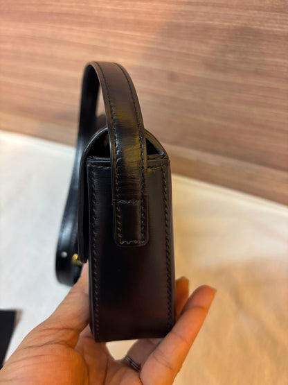 Celine Triomphe Shoulder Calfskin Black GHW 2022