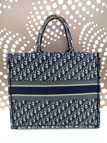 Dior Book Tote Large Oblique Navy 2019
