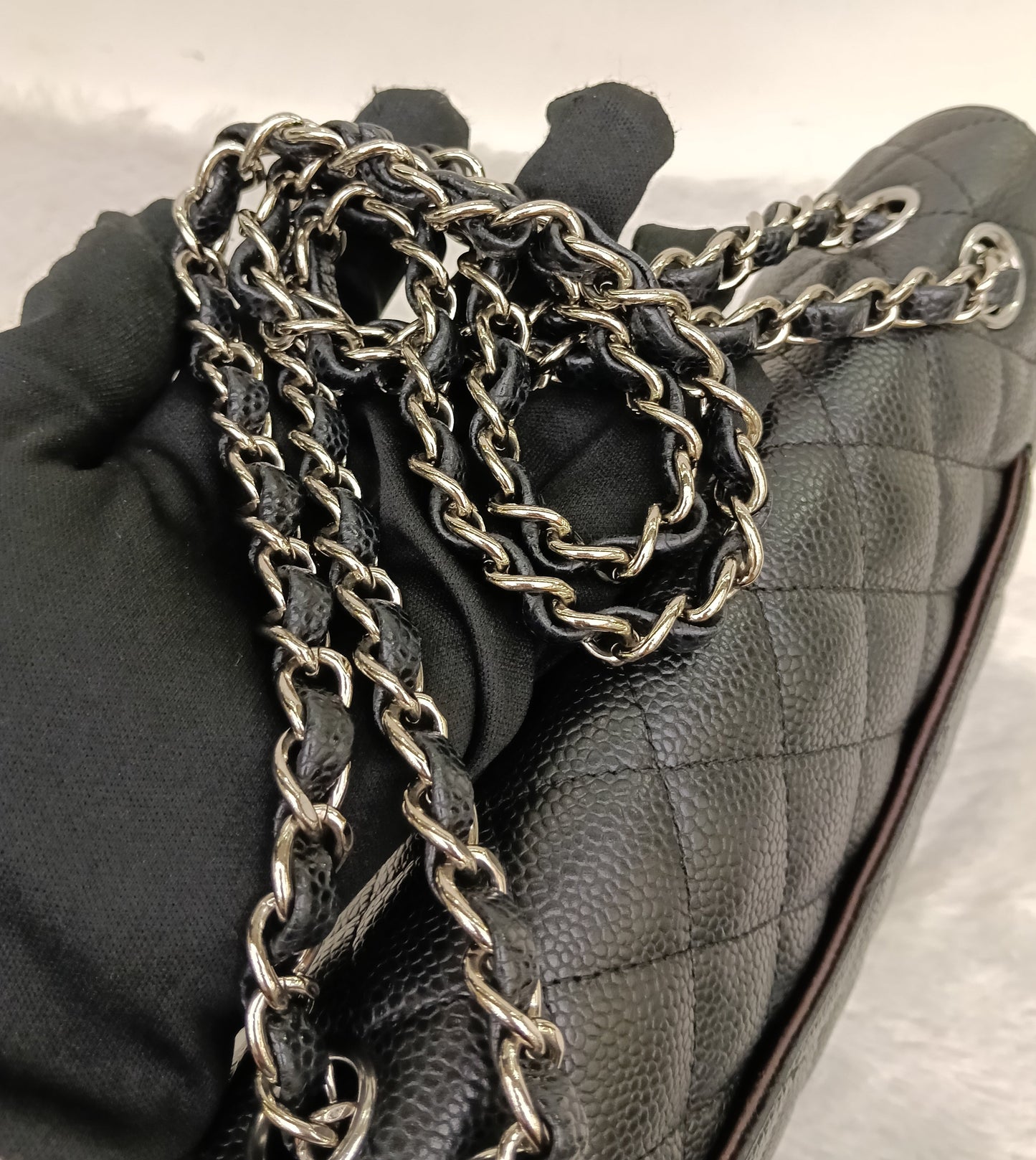 Chanel Medium Caviar Black SHW DF #21