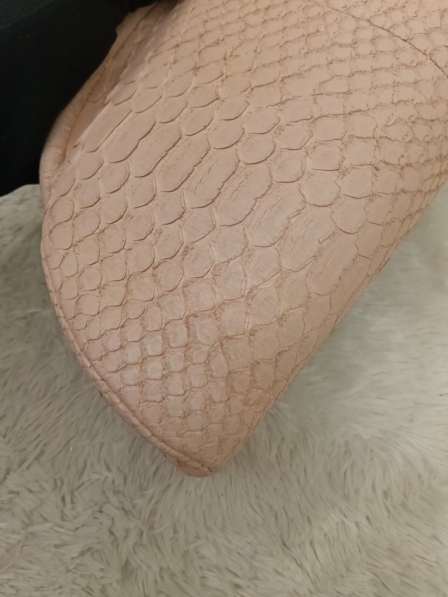 Chanel Timeless Clutch Python Pink Peach SHW #14