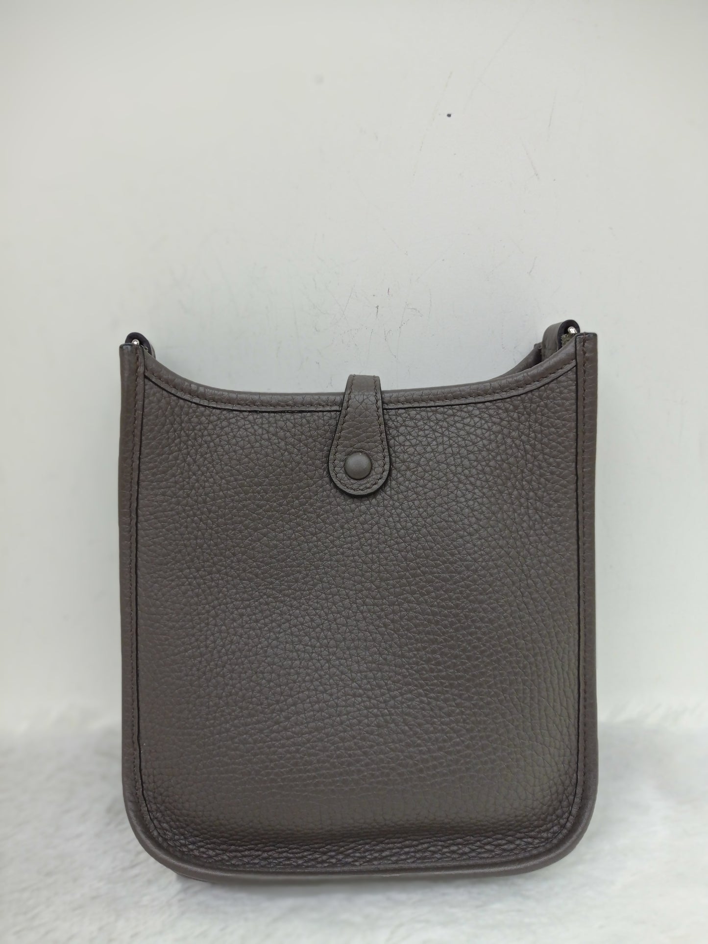 Hermes Mini Evelyne Clem Etain PHW #X