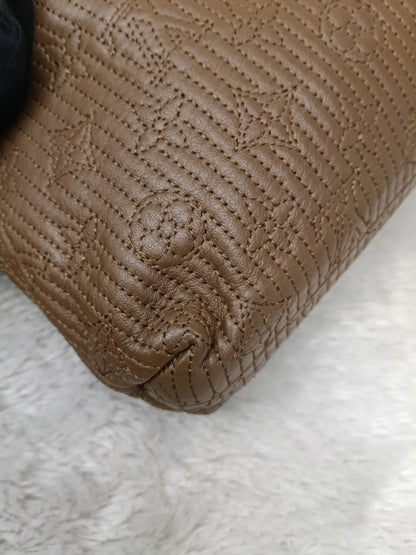 LV Altair Clutch Monogram Jacquard Brown 2012