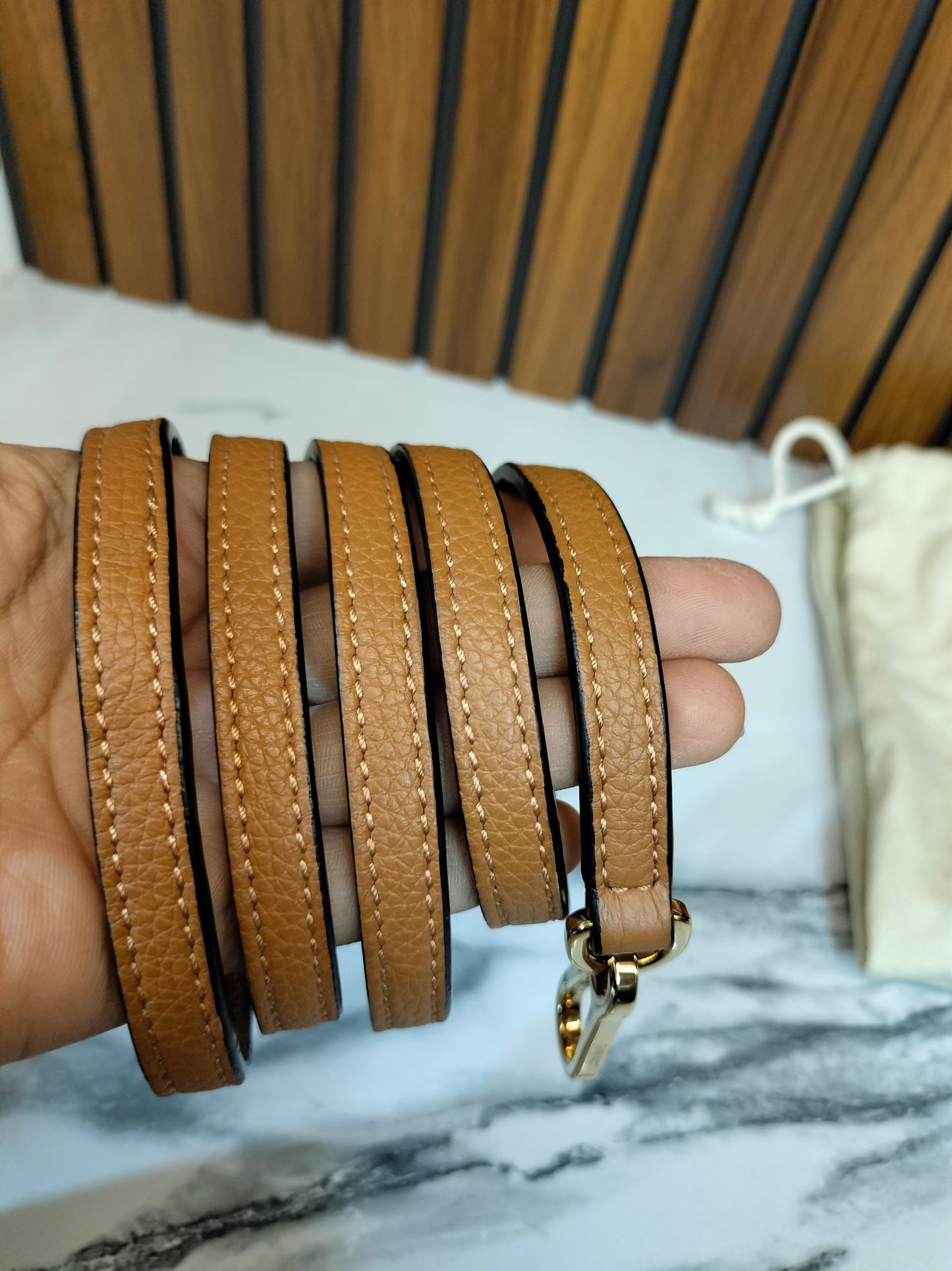 Loewe Puzzle Mini Grained Light Caramel GHW 2022