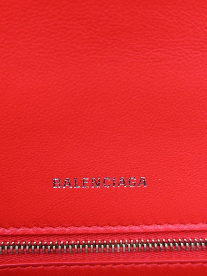 Balenciaga Hourglass Small Top Handle Croco Red SHW 2021
