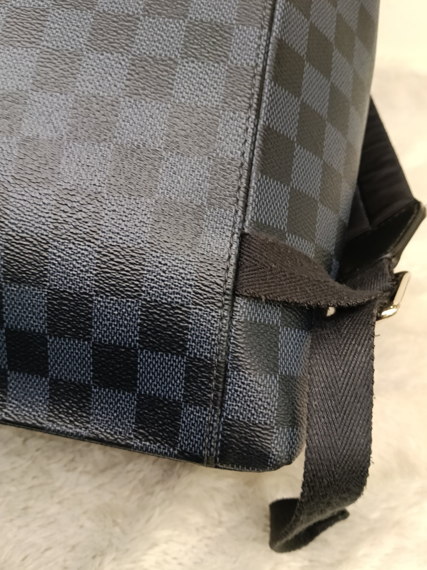 LV Newport Backpack Damier Graphite Cobalt 2016