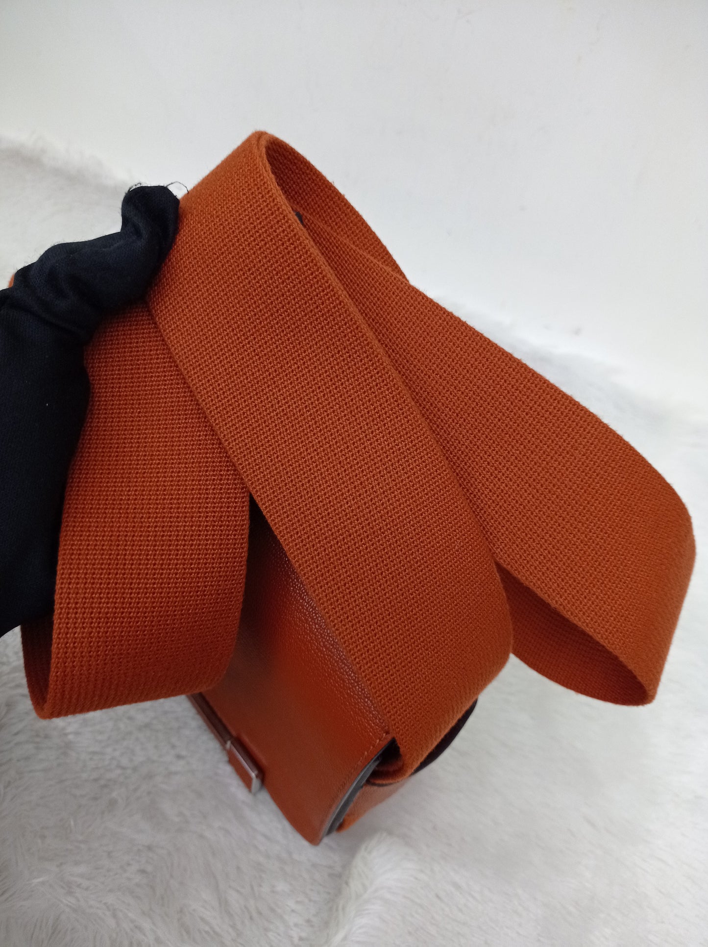 Hermes Geta Chevre Mysore Sangle Cuivre PHW #U