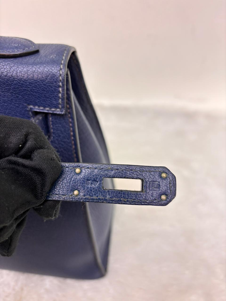 K32 Chevre Coromandel Blue De Malt PHW #L square