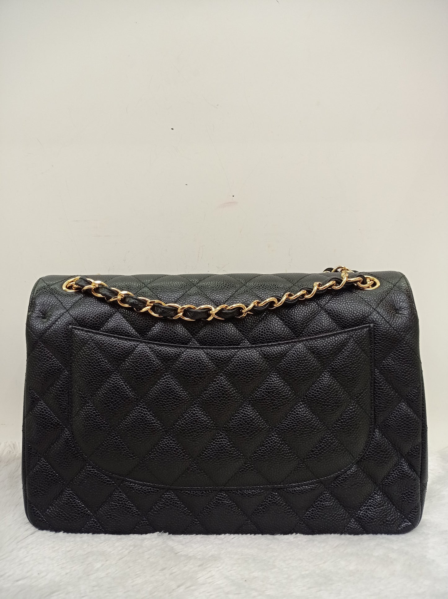 Chanel Jumbo Caviar Black GHW DF #24