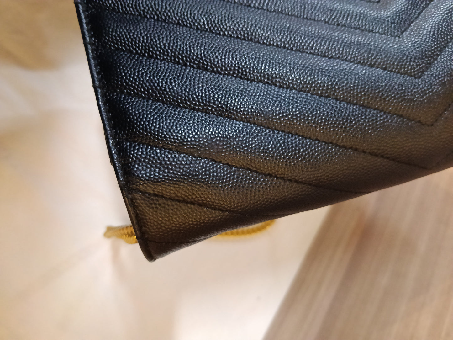 YsL WOC 22 Matelasse Monogramme Grained Black GHW 2018