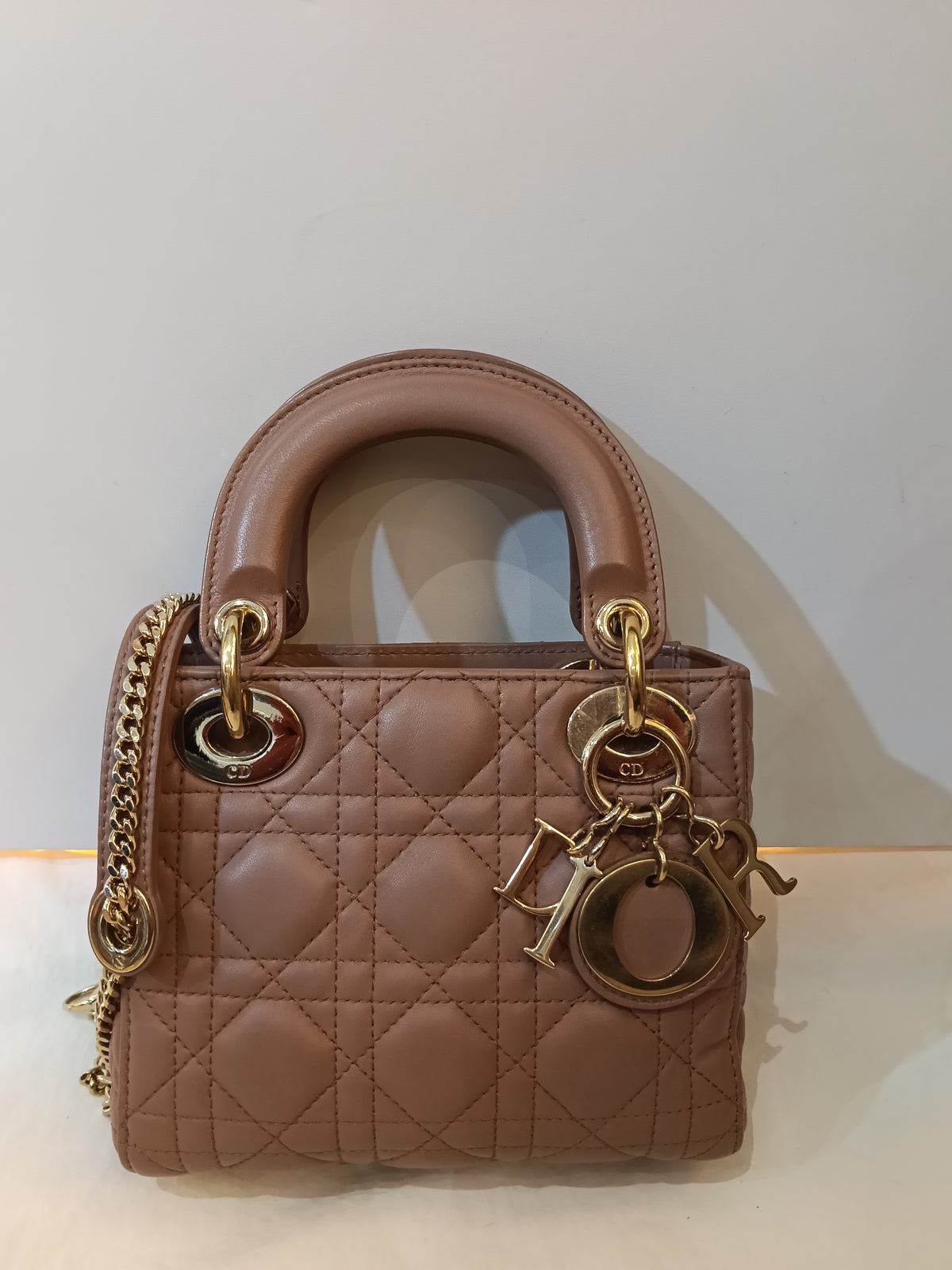 Lady Dior Mini Lamb Fard GHW 2019