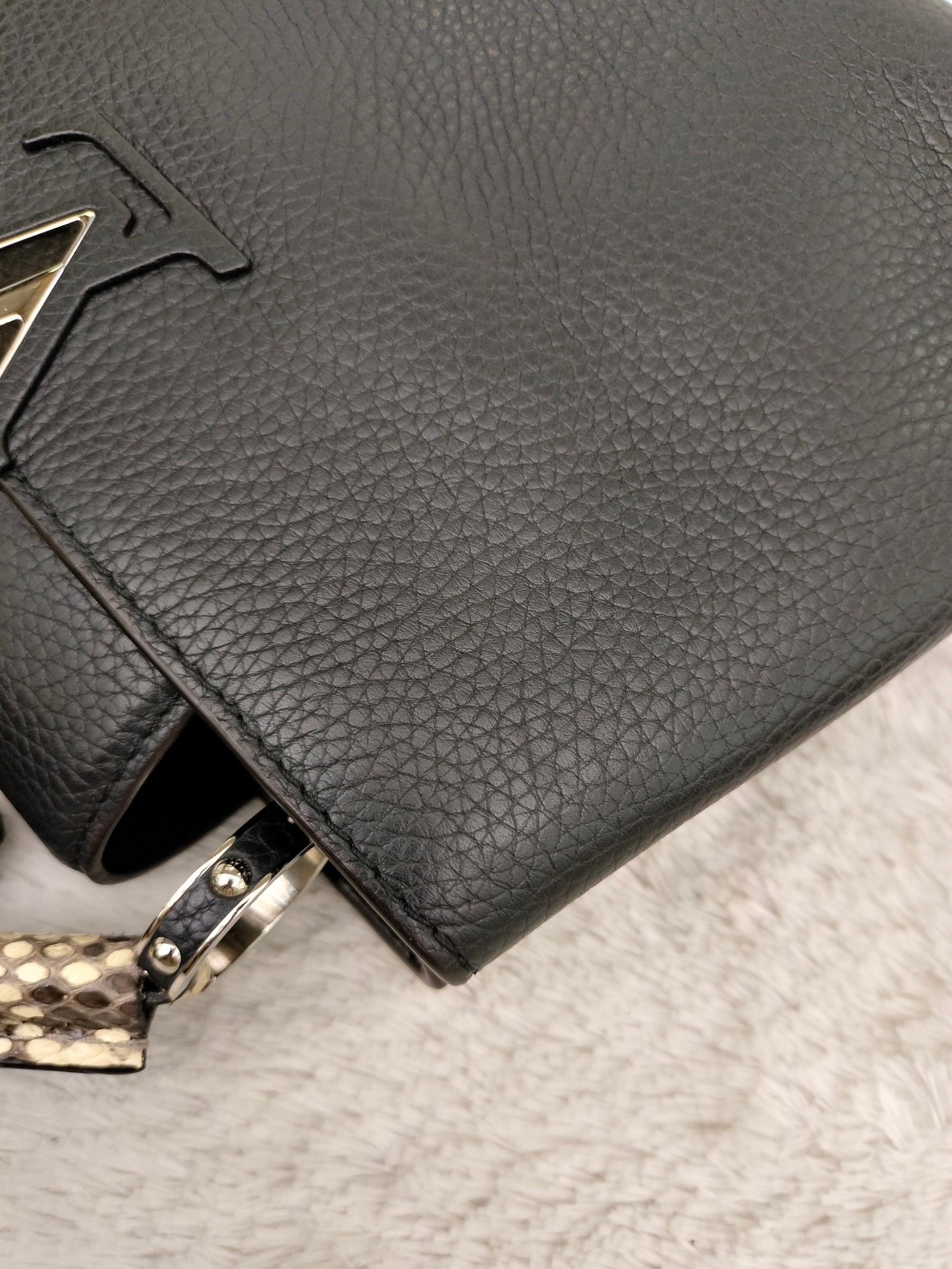 LV Capucines BB Black Handle Python 2018