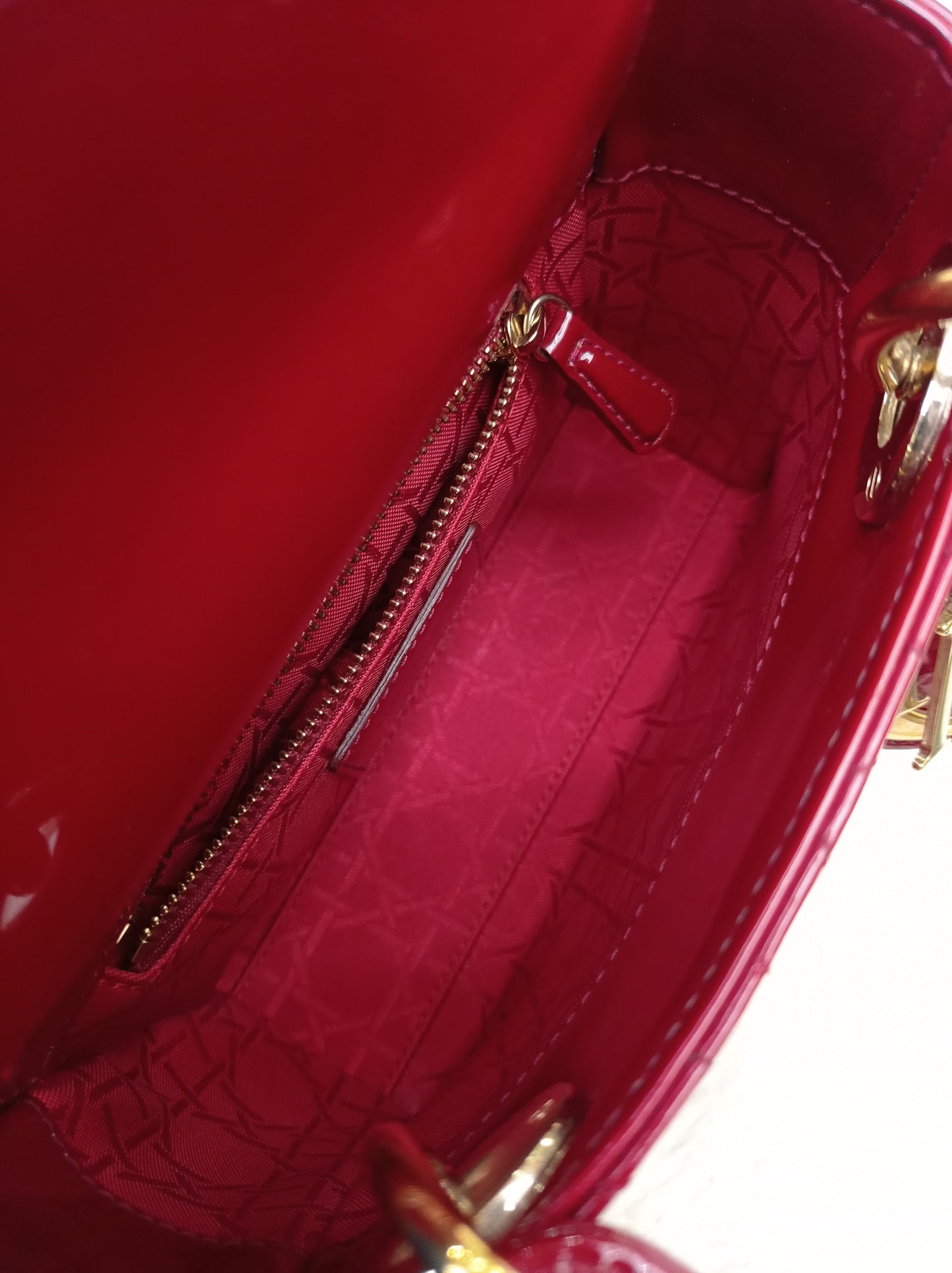 Lady Dior Mini Patent Red GHW 2018