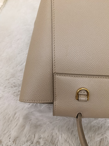 Celine Nano Belt Grained Light Taupe GHW 2018